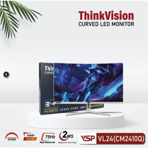 MÀN HÌNH CONG VSP VL24 (CM2410Q) 75HZ MÀU TRẮNG